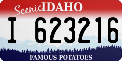 ID license plate I623216