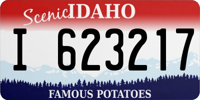 ID license plate I623217