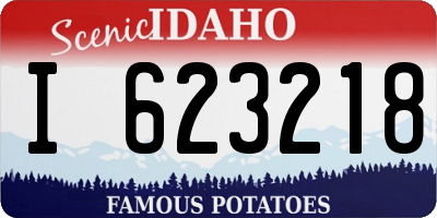 ID license plate I623218