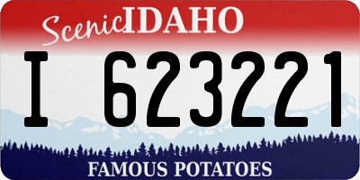 ID license plate I623221