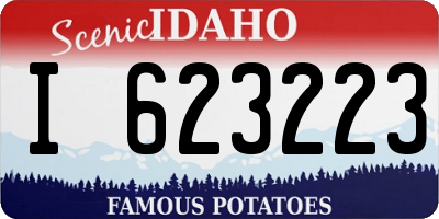 ID license plate I623223