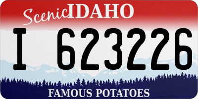 ID license plate I623226