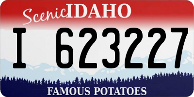 ID license plate I623227