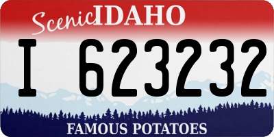 ID license plate I623232