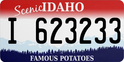 ID license plate I623233