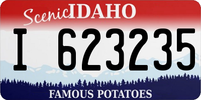 ID license plate I623235
