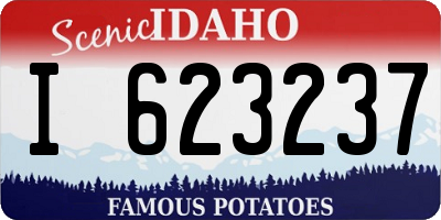 ID license plate I623237