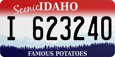 ID license plate I623240
