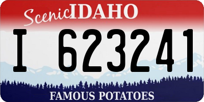 ID license plate I623241