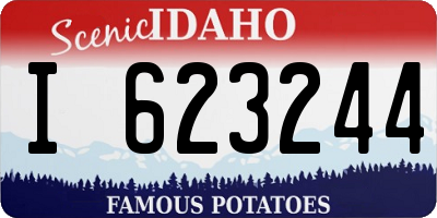 ID license plate I623244