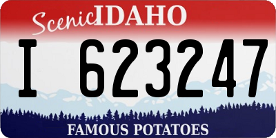 ID license plate I623247
