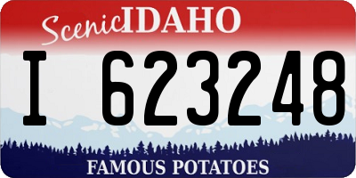 ID license plate I623248