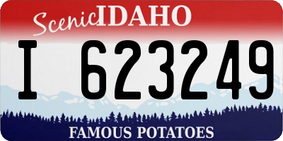 ID license plate I623249