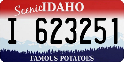 ID license plate I623251