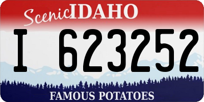 ID license plate I623252
