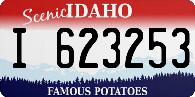 ID license plate I623253