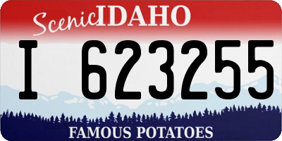 ID license plate I623255