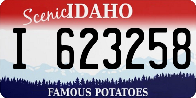 ID license plate I623258
