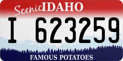 ID license plate I623259