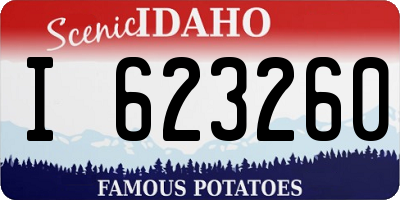 ID license plate I623260