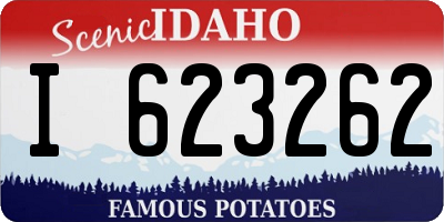ID license plate I623262