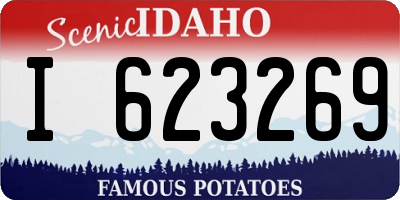 ID license plate I623269