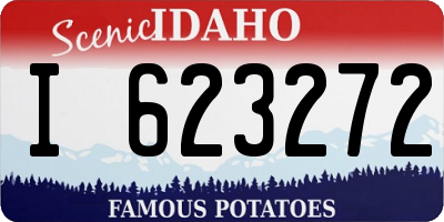 ID license plate I623272