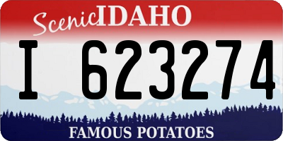 ID license plate I623274