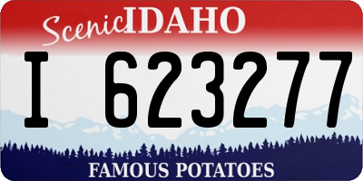 ID license plate I623277