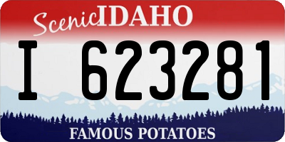 ID license plate I623281