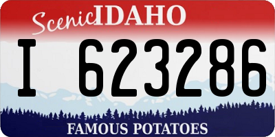 ID license plate I623286