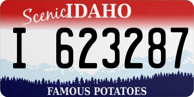 ID license plate I623287