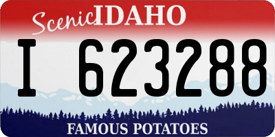 ID license plate I623288