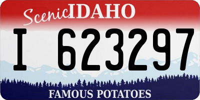ID license plate I623297