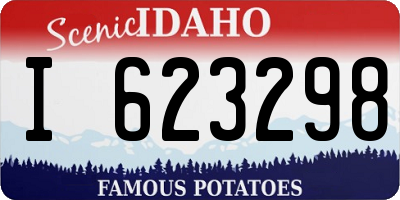 ID license plate I623298