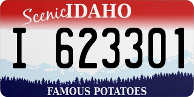 ID license plate I623301