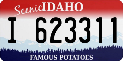 ID license plate I623311
