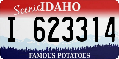ID license plate I623314