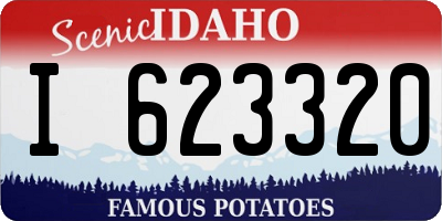 ID license plate I623320