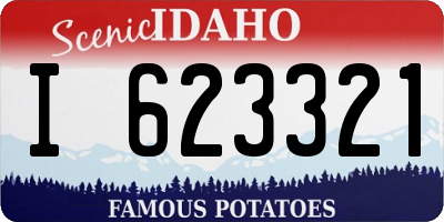 ID license plate I623321