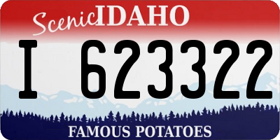 ID license plate I623322