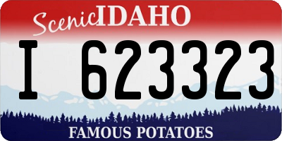 ID license plate I623323