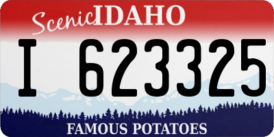 ID license plate I623325