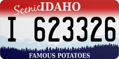 ID license plate I623326