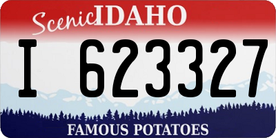 ID license plate I623327