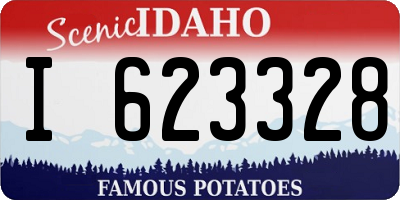 ID license plate I623328