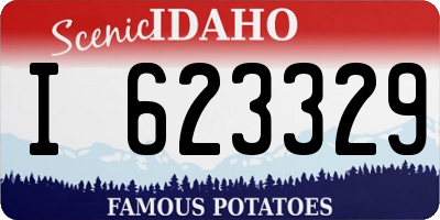 ID license plate I623329