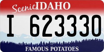 ID license plate I623330
