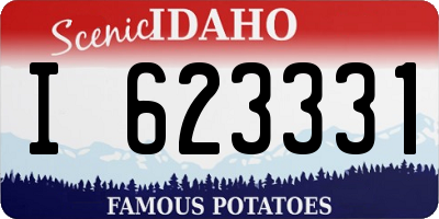 ID license plate I623331