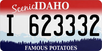 ID license plate I623332